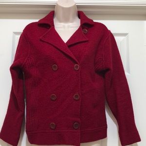 Vintage EUC Liz Claiborne Wool Knit Jacket Size S